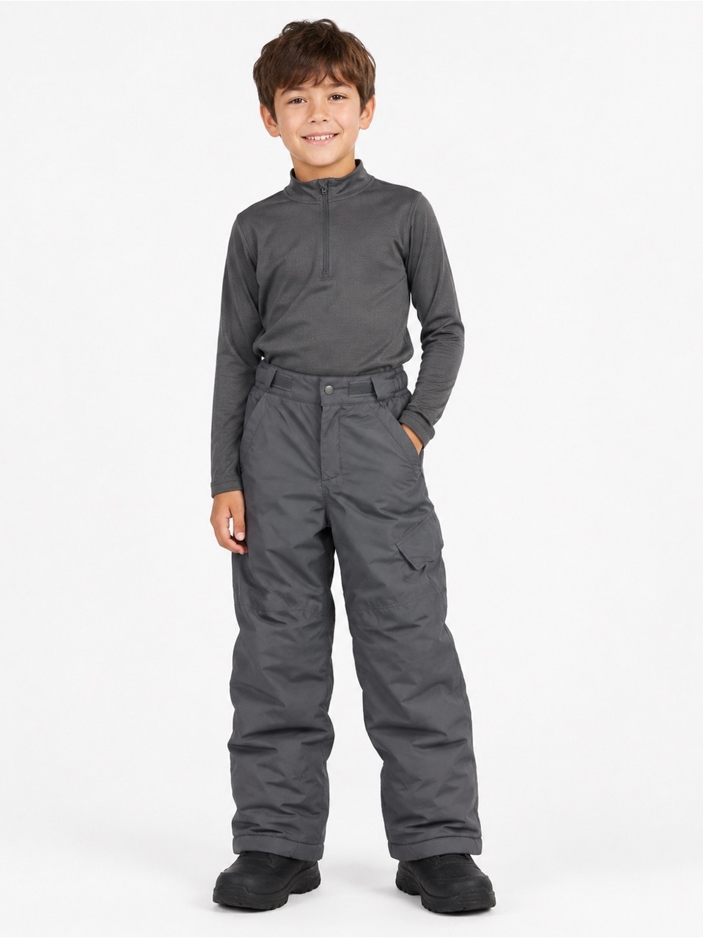 Columbia Youth Ice Slope Winter Snow Pants S 8 Grey
